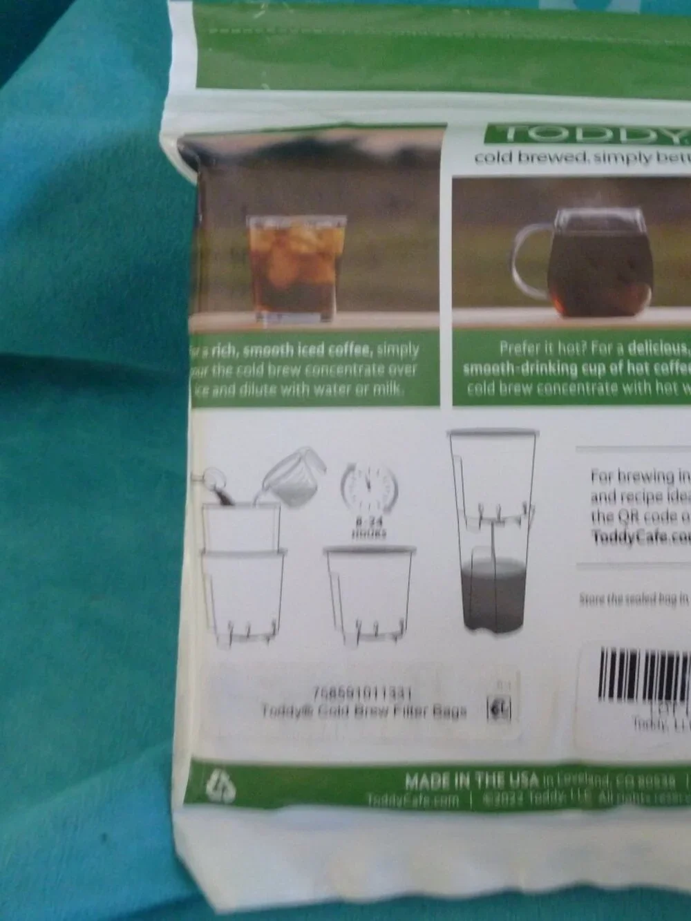 New Toddy® Brand Cold Brew system Coffee Paper Filter Bags 20 Pack 13